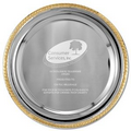 Round Tray w/ Gold Border (10")